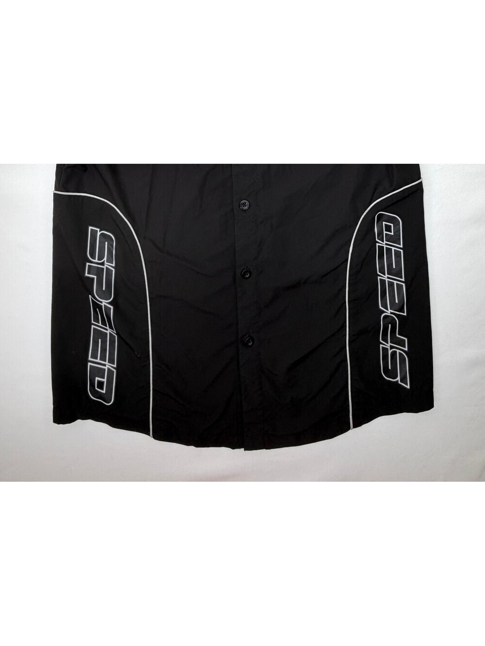 Copper Rivet Men's Button Down Shirt Speed Racing Rally 88 Size Medium Black - Picture 5 of 10
